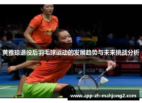 黄雅琼退役后羽毛球运动的发展趋势与未来挑战分析